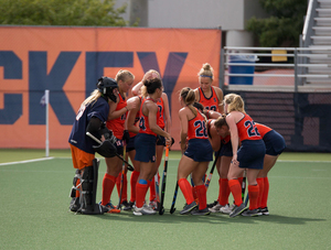 Three different players assisted freshman Carolin Hoffmann during her first career hat trick against Pacific.